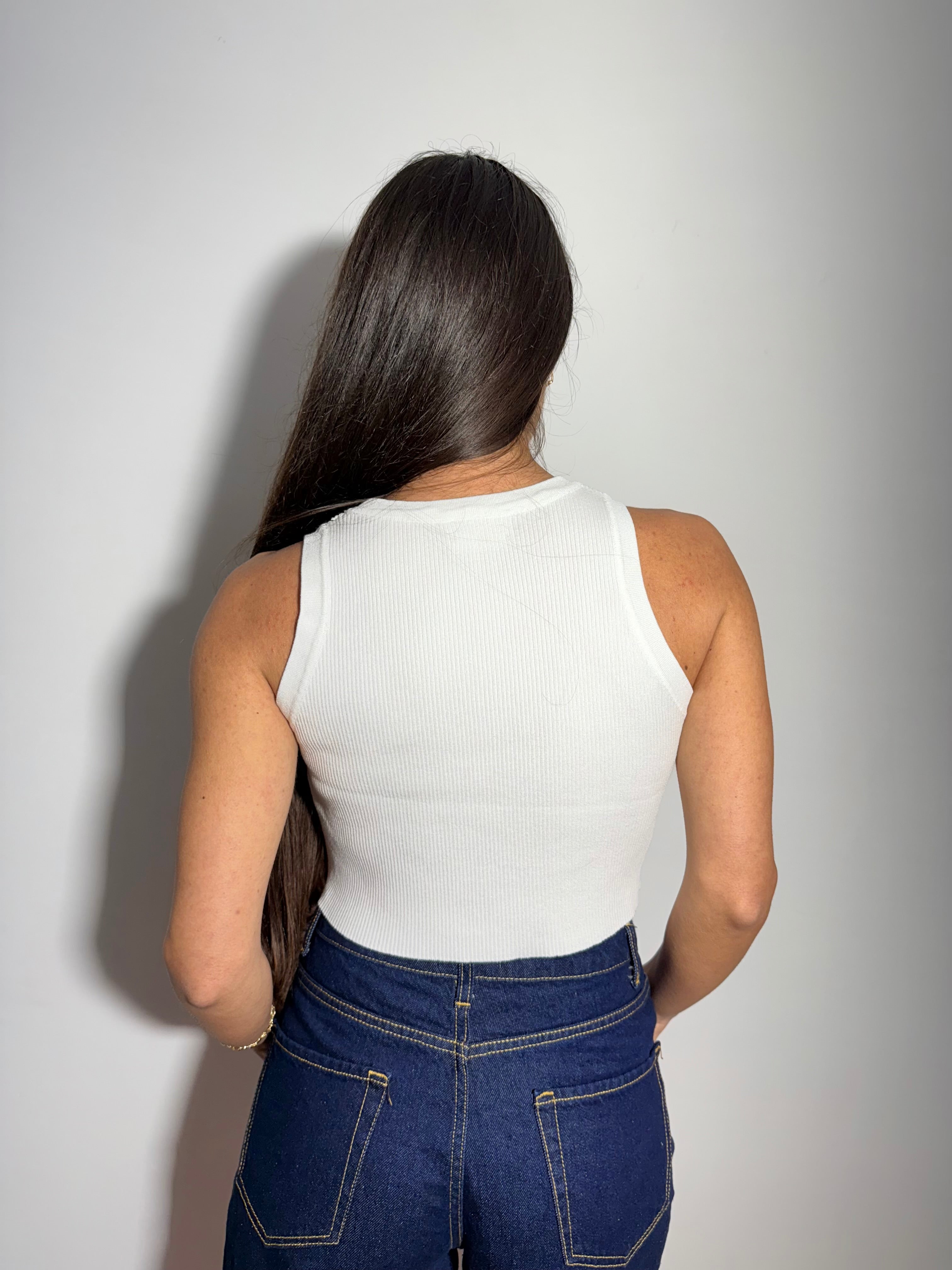 TOP BUTTERFLY - BIANCO