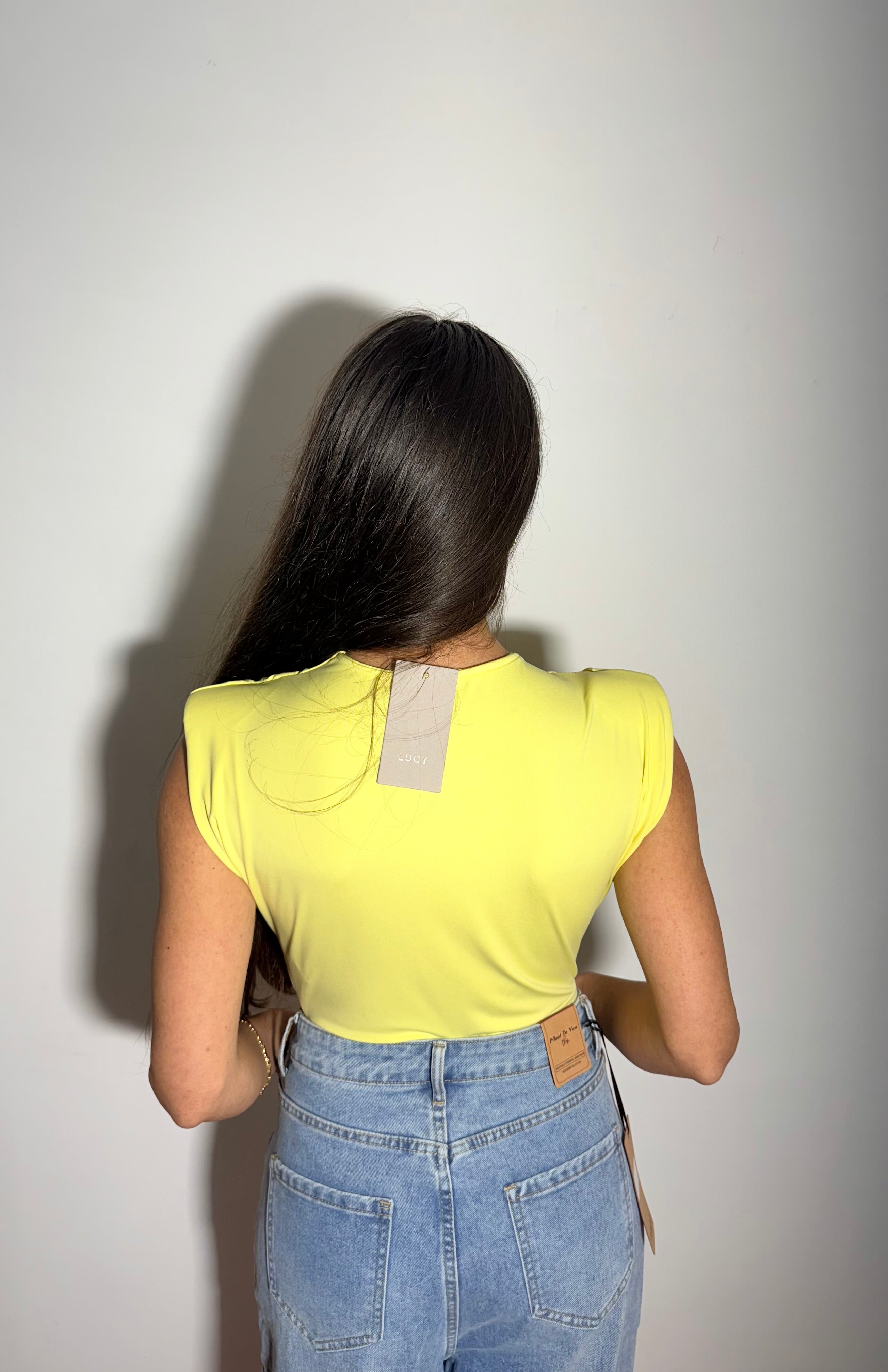 BODY CON NODO - GIALLO