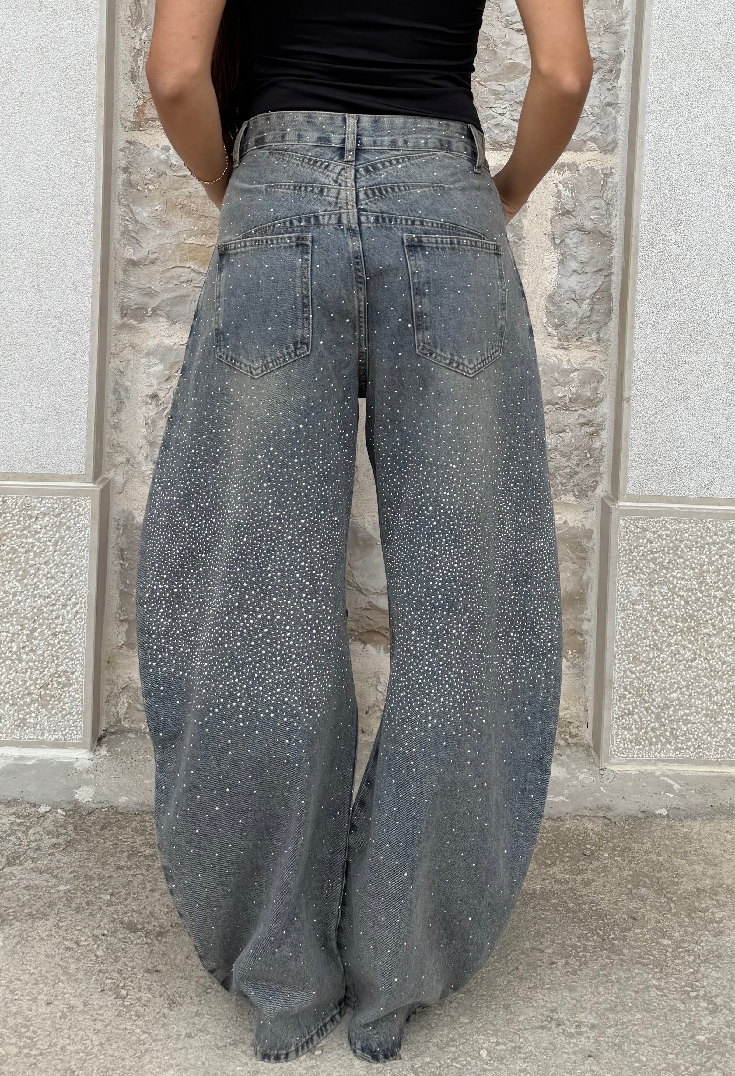 JEANS STRASS DREAM BALLOON