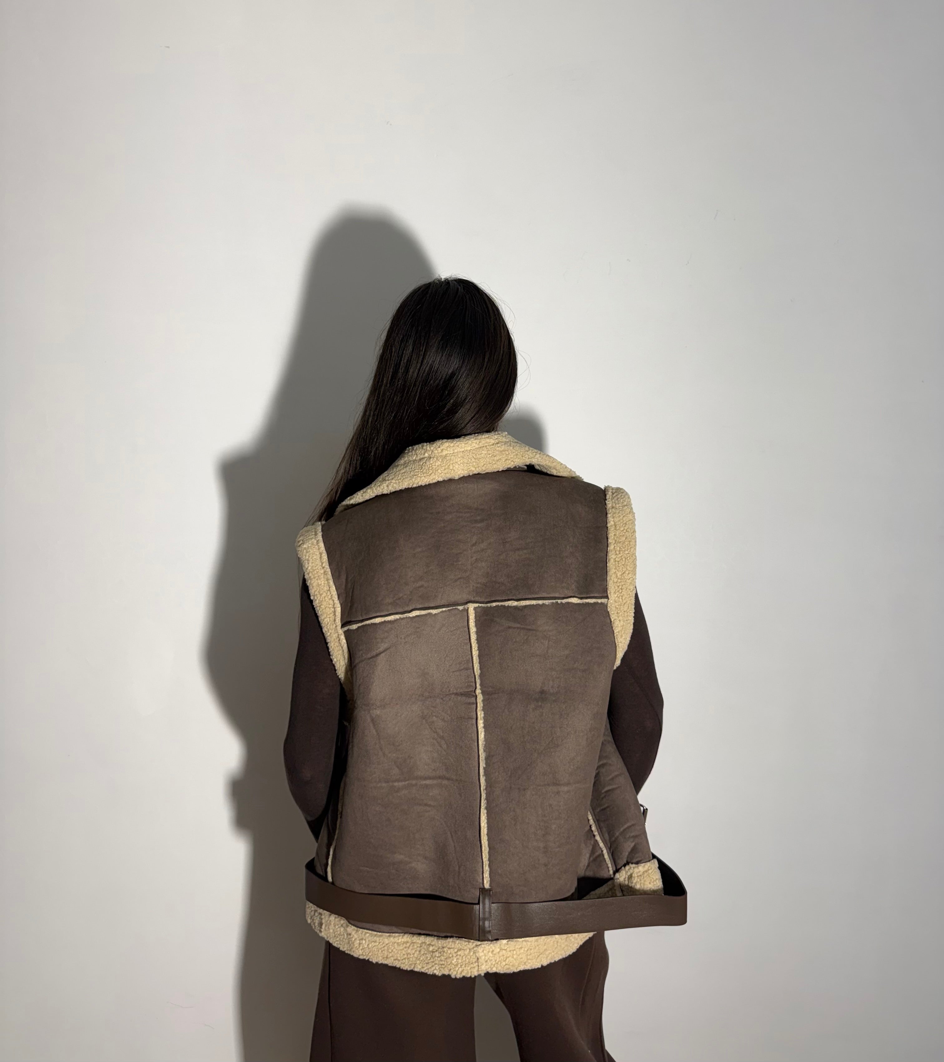 MONTONE GILET - MARRONE