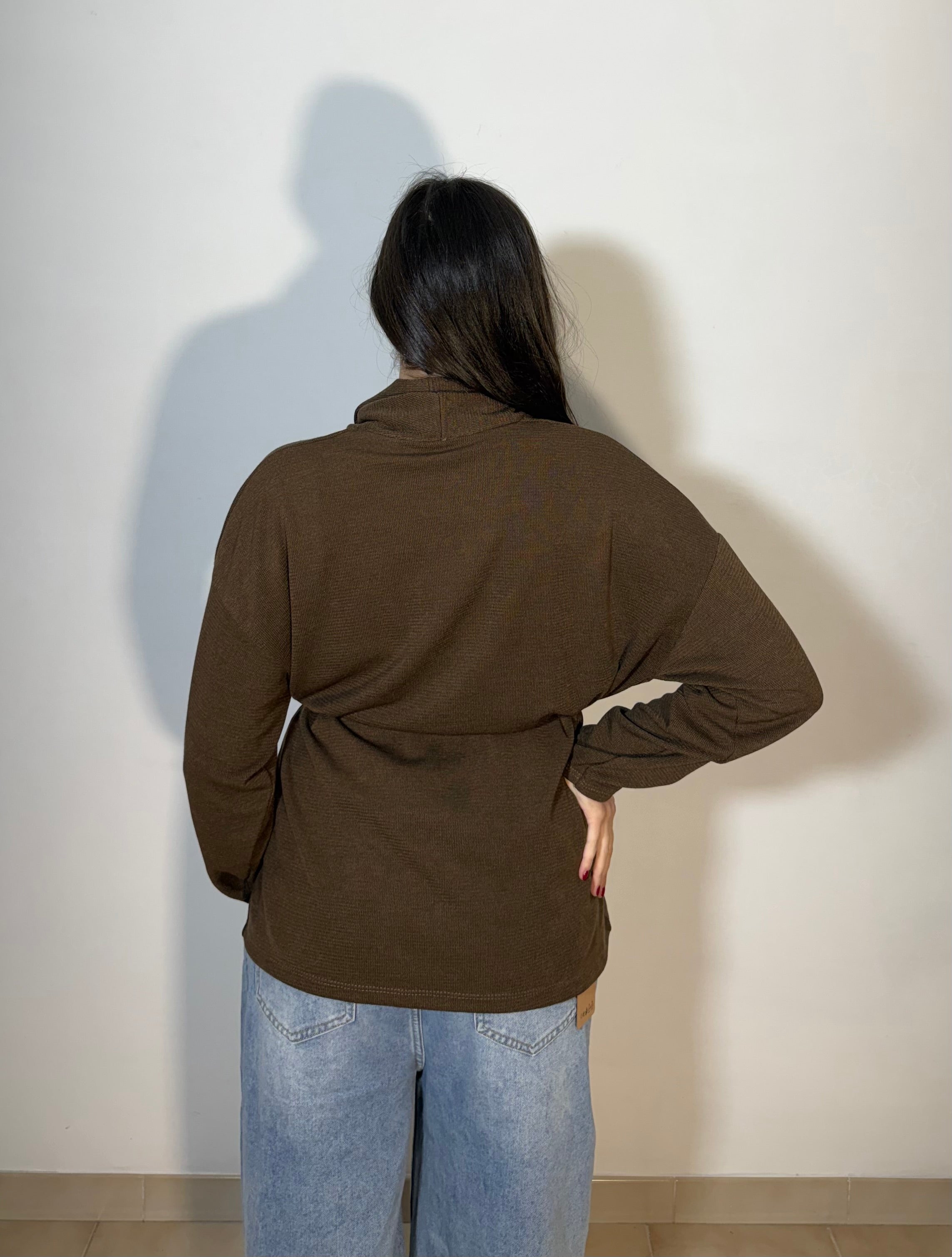 CARDIGAN AMELIA - MARRONE