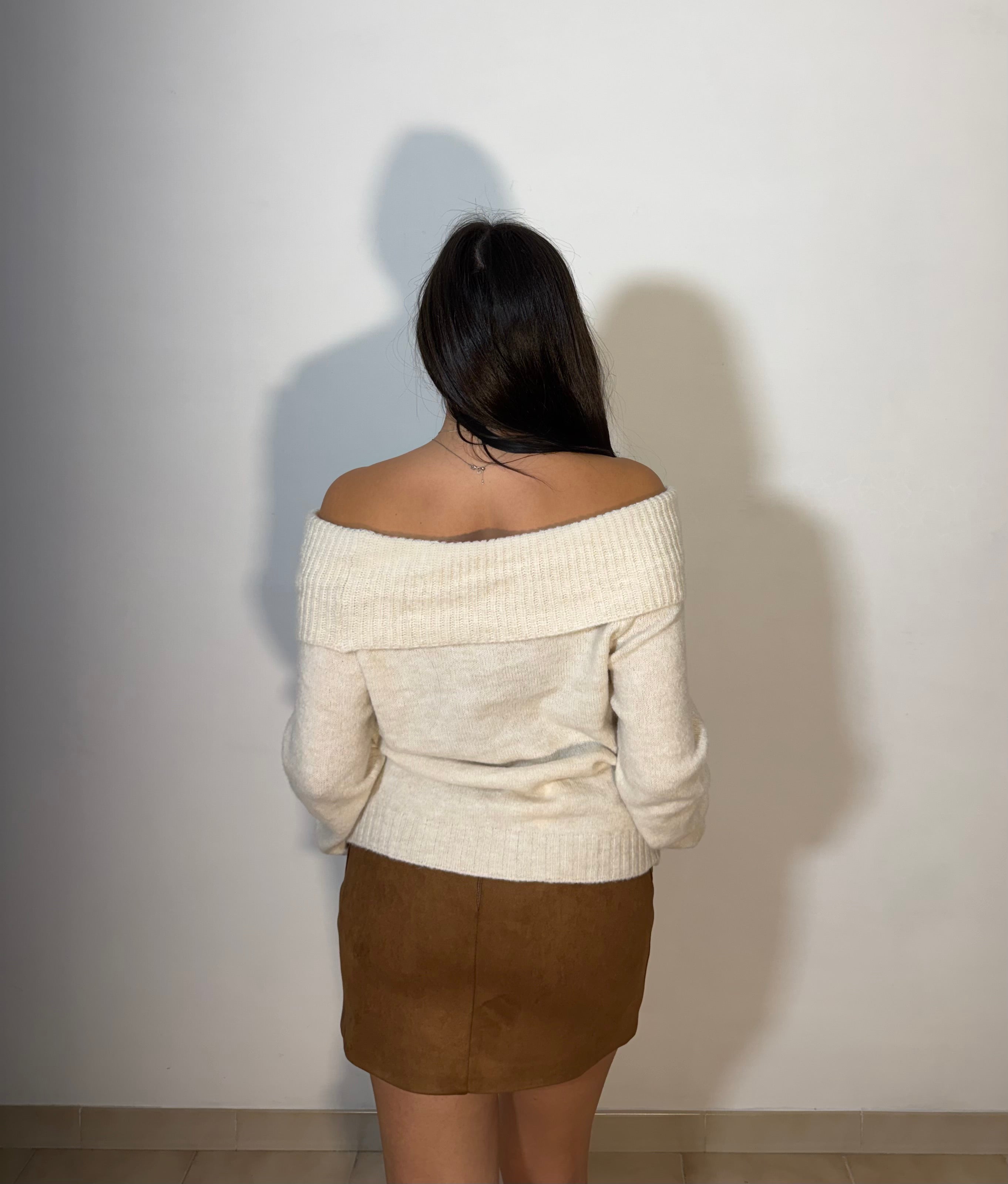 MAGLIONE KIM - BEIGE