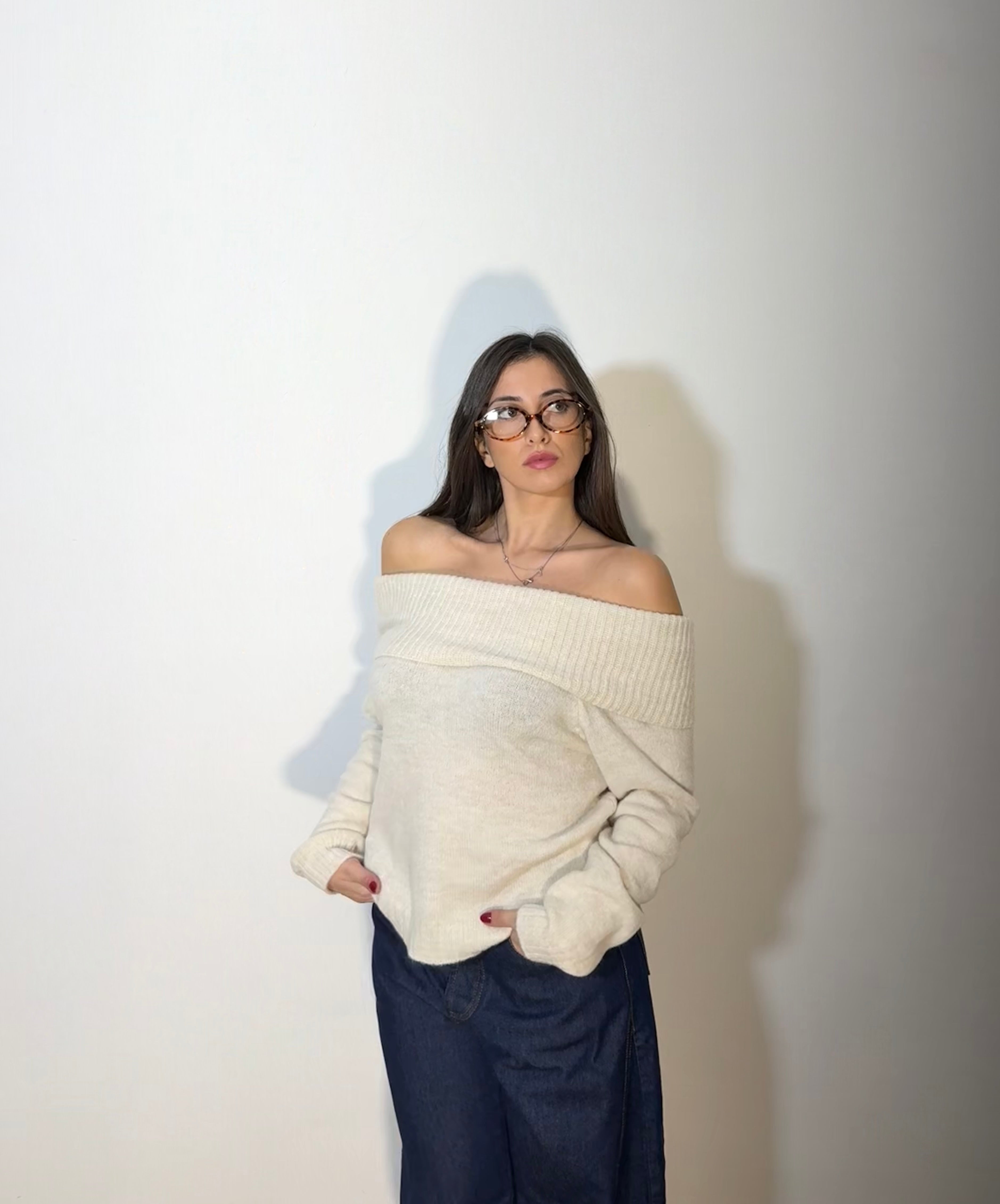 MAGLIONE KIM - BEIGE