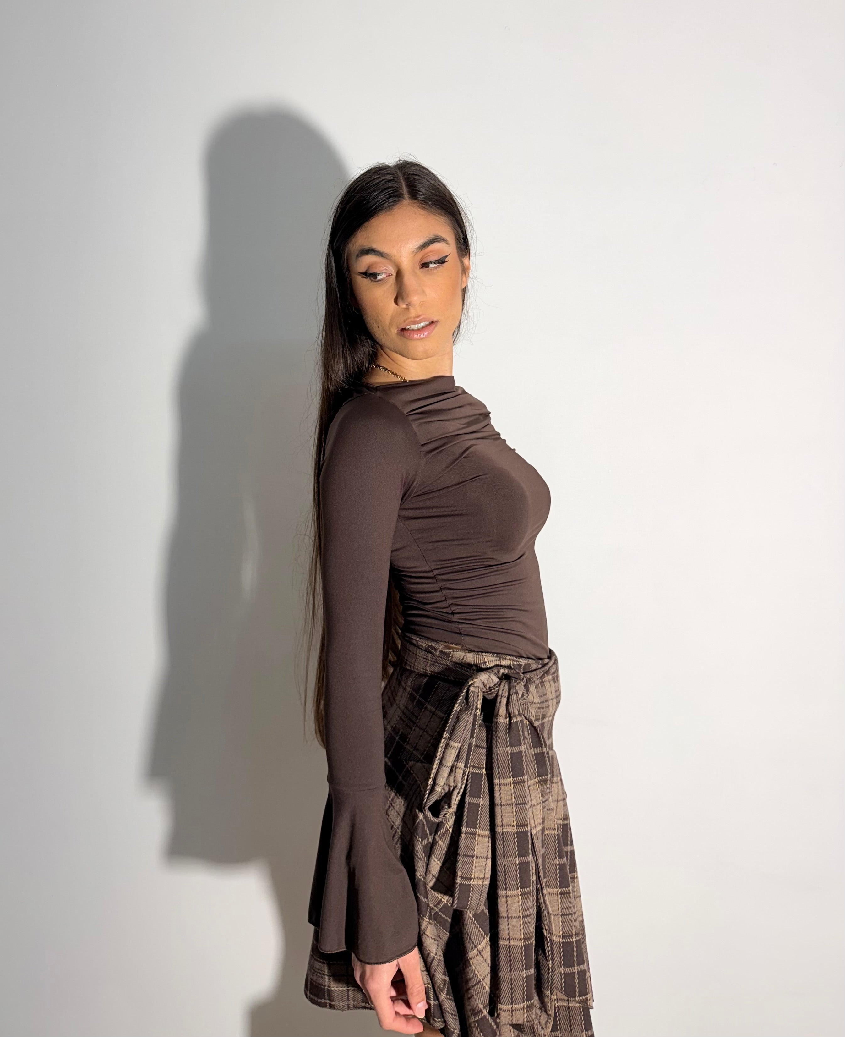 MAGLIA BLAIR - MARRONE