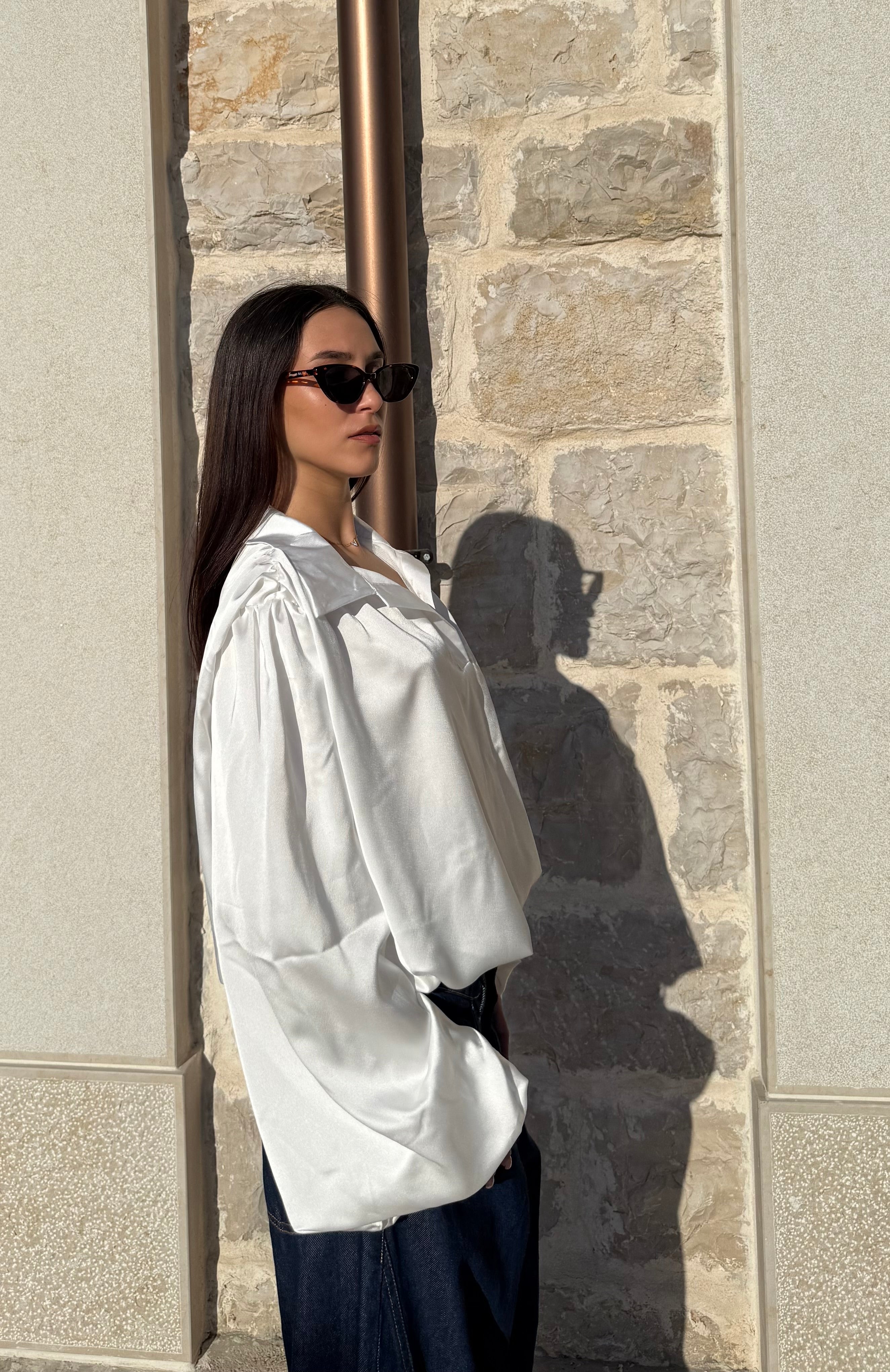 CAMICIA OVERSIZE - BIANCA