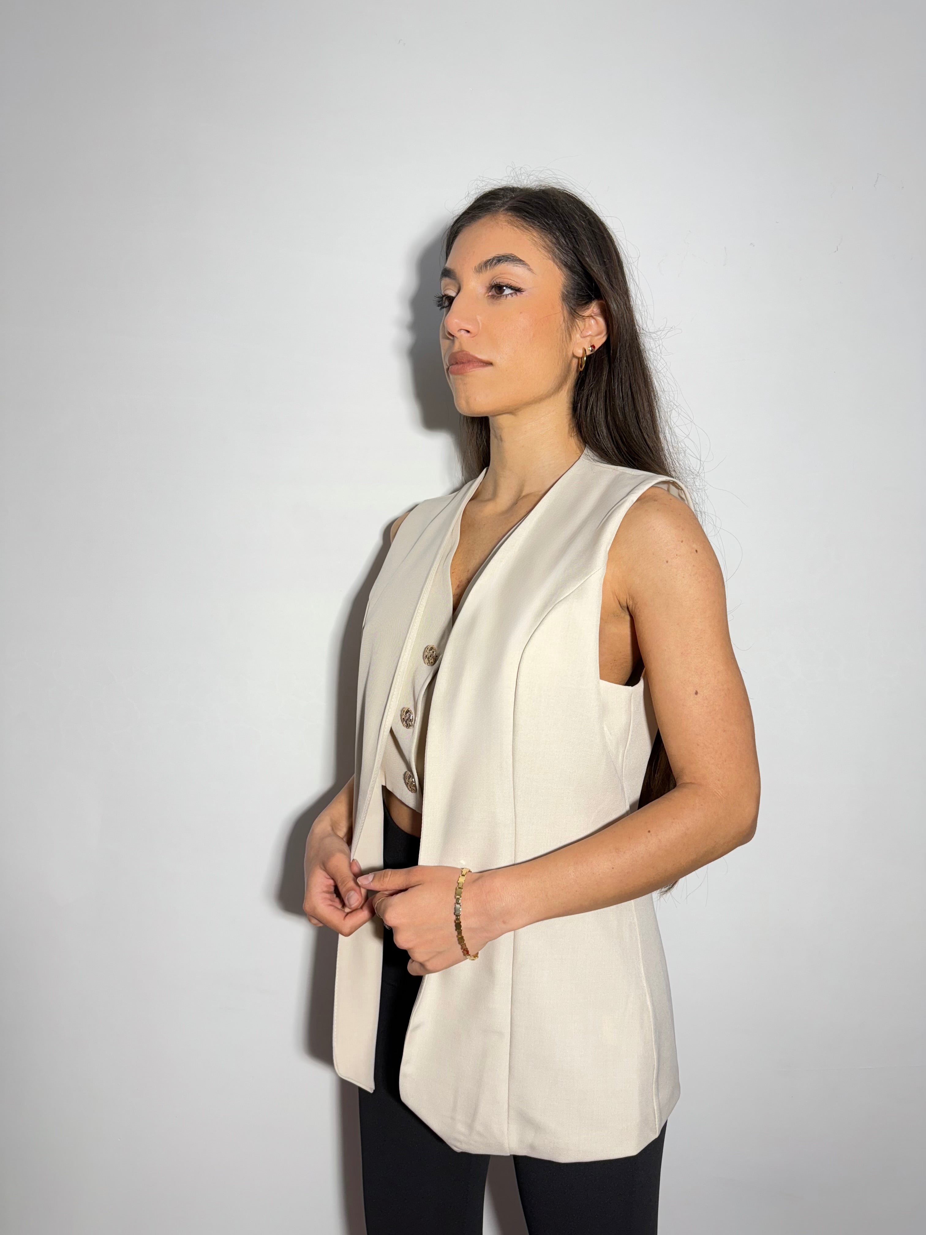 GILET JUSTINE - BEIGE