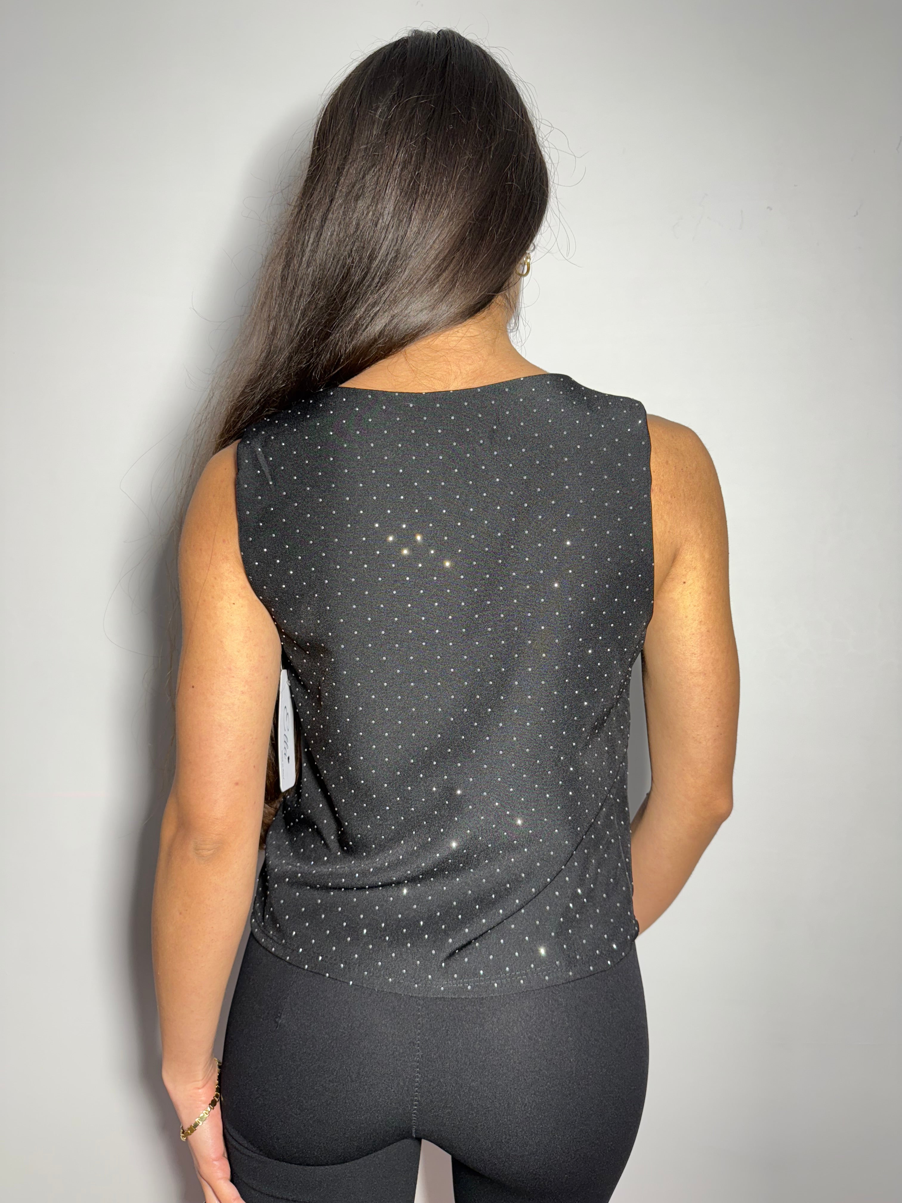 GILET SHINE - NERO