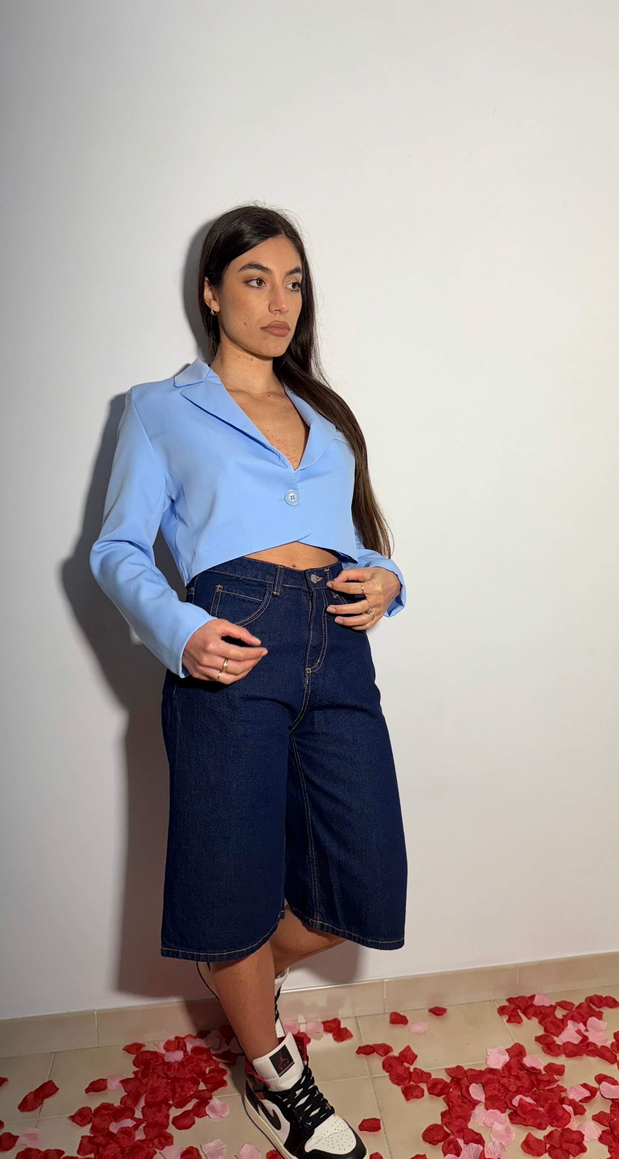 BLAZER CORTO - AZZURRO