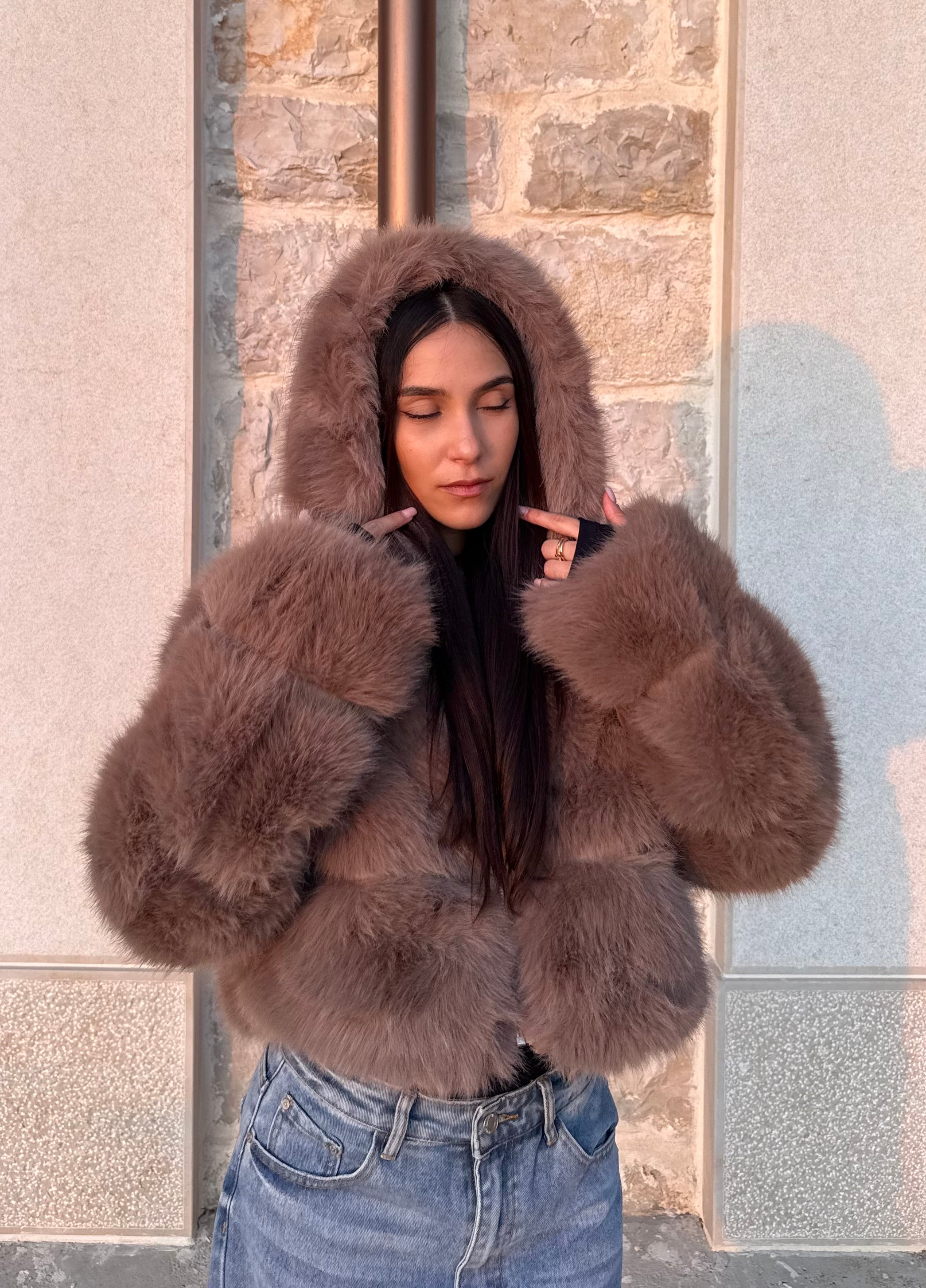 ECOPELLICCIA CORTINA - GRIGIO