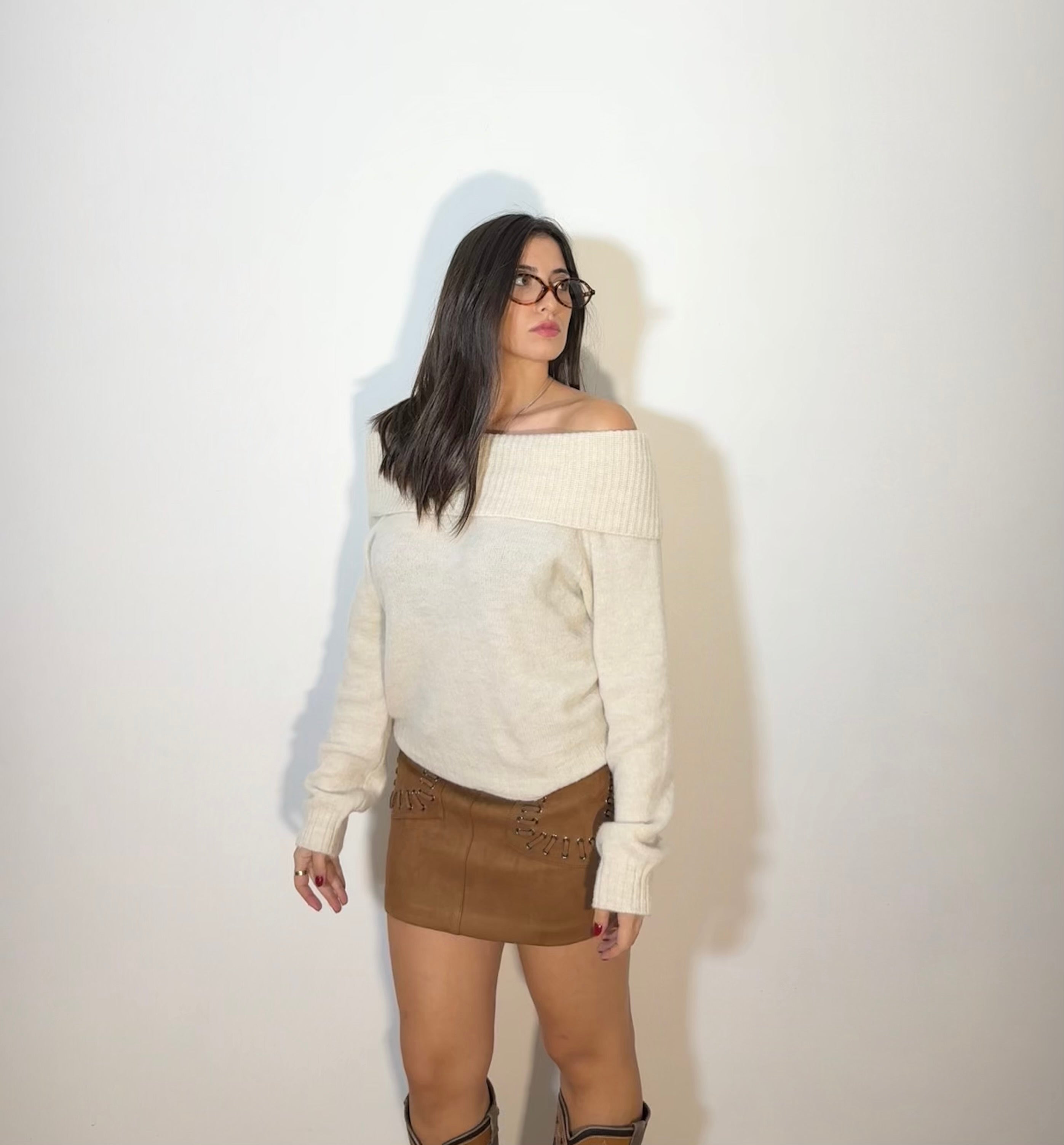 MAGLIONE KIM - BEIGE