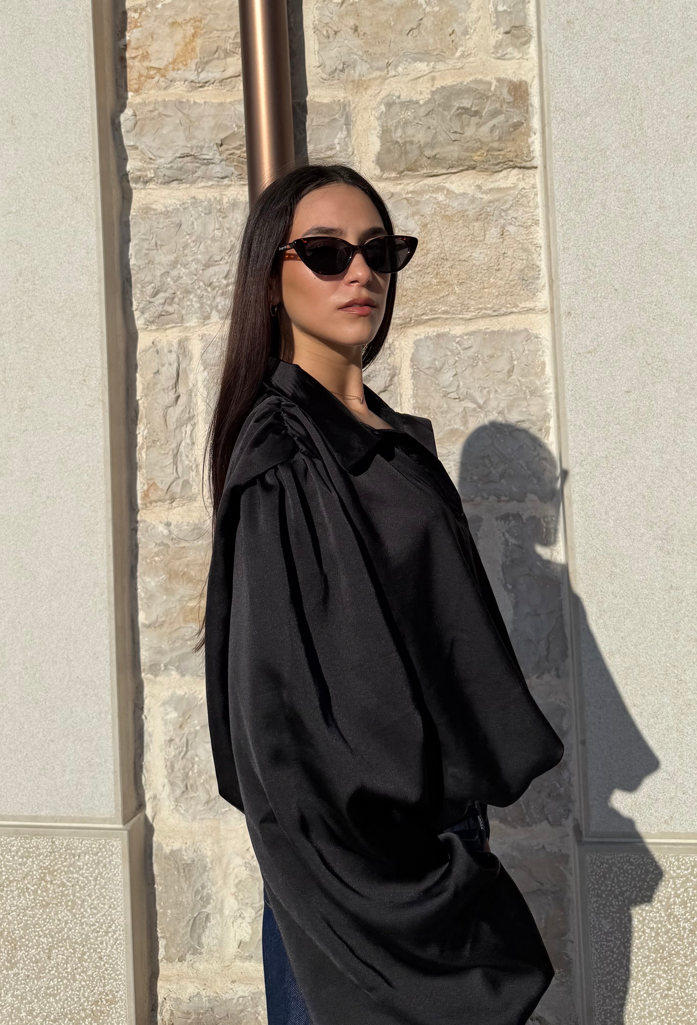 CAMICIA OVERSIZE - NERA