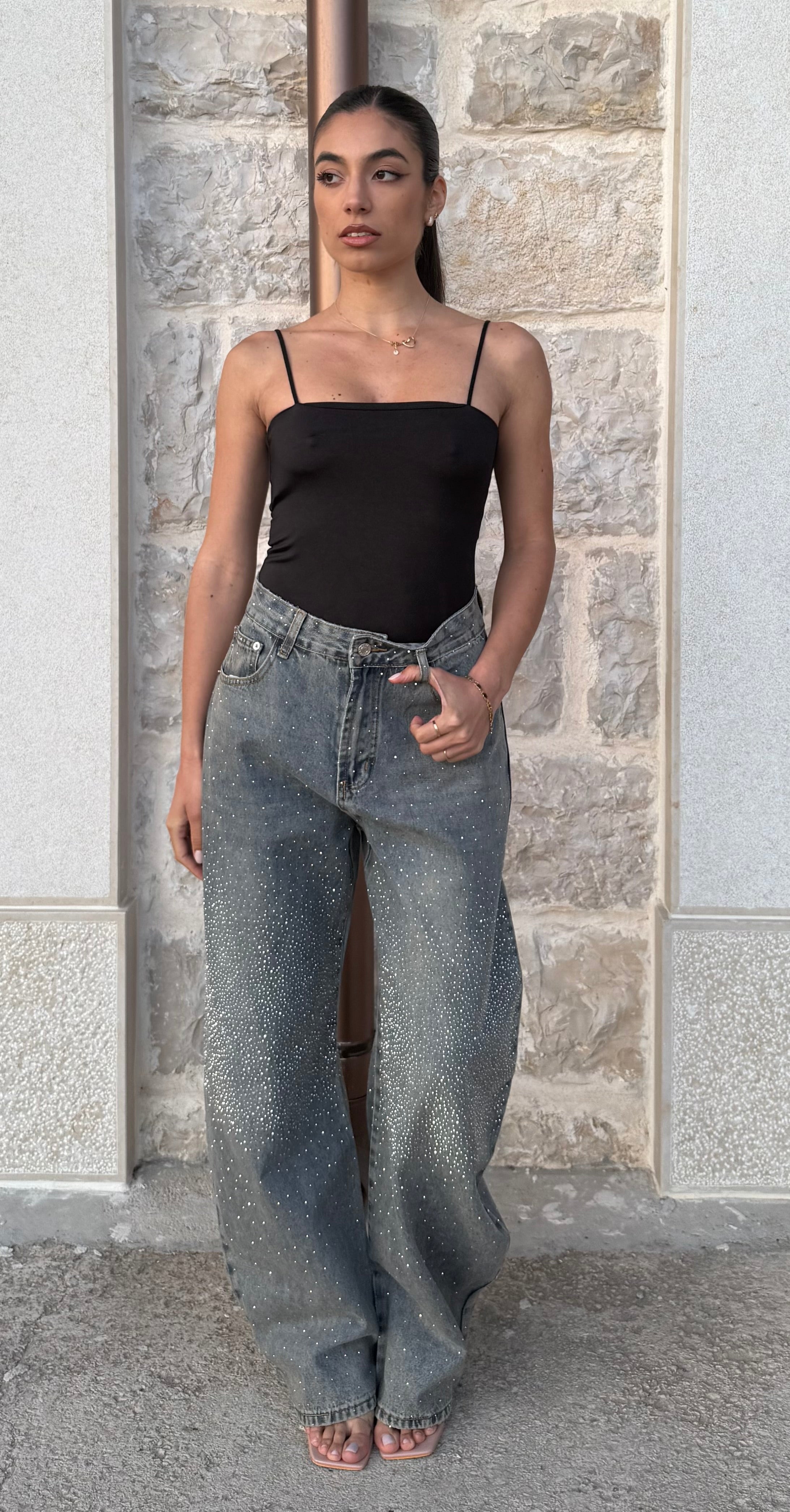 JEANS STRASS DREAM BALLOON