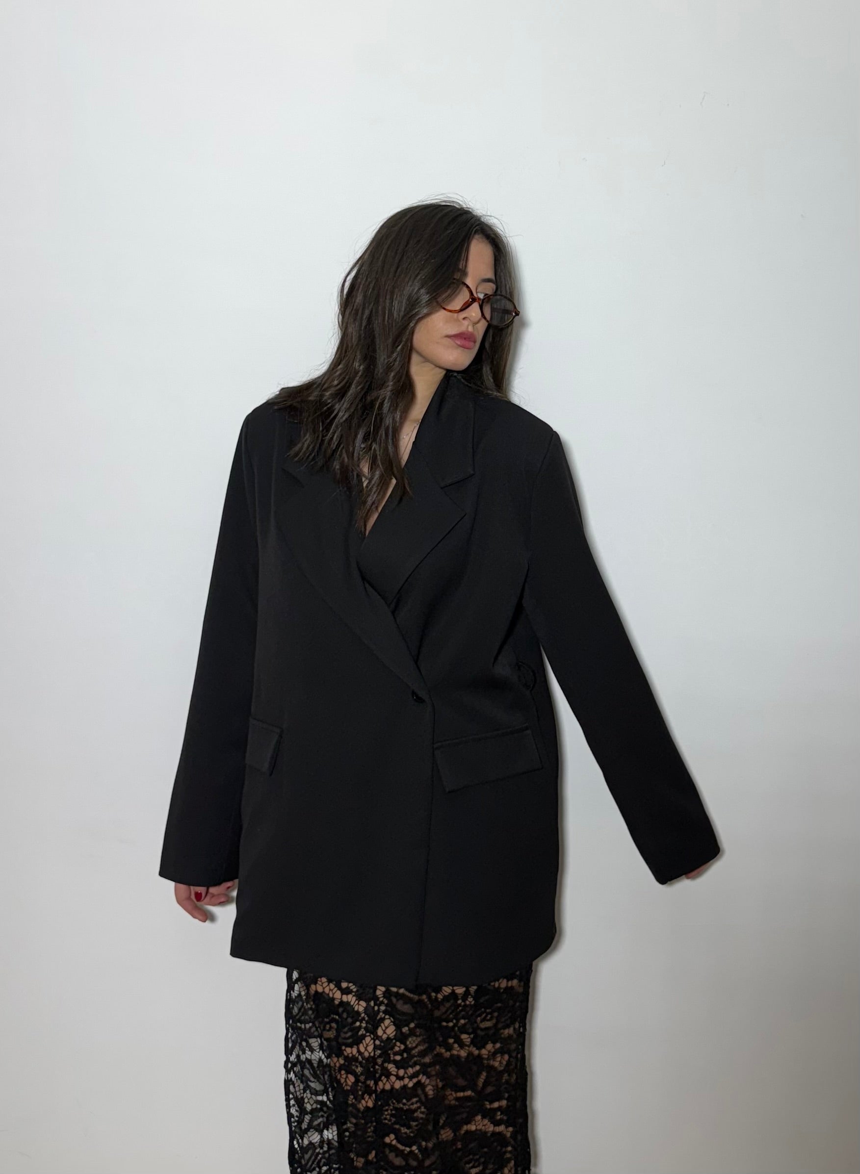 BLAZER OVERSIZE - NERO