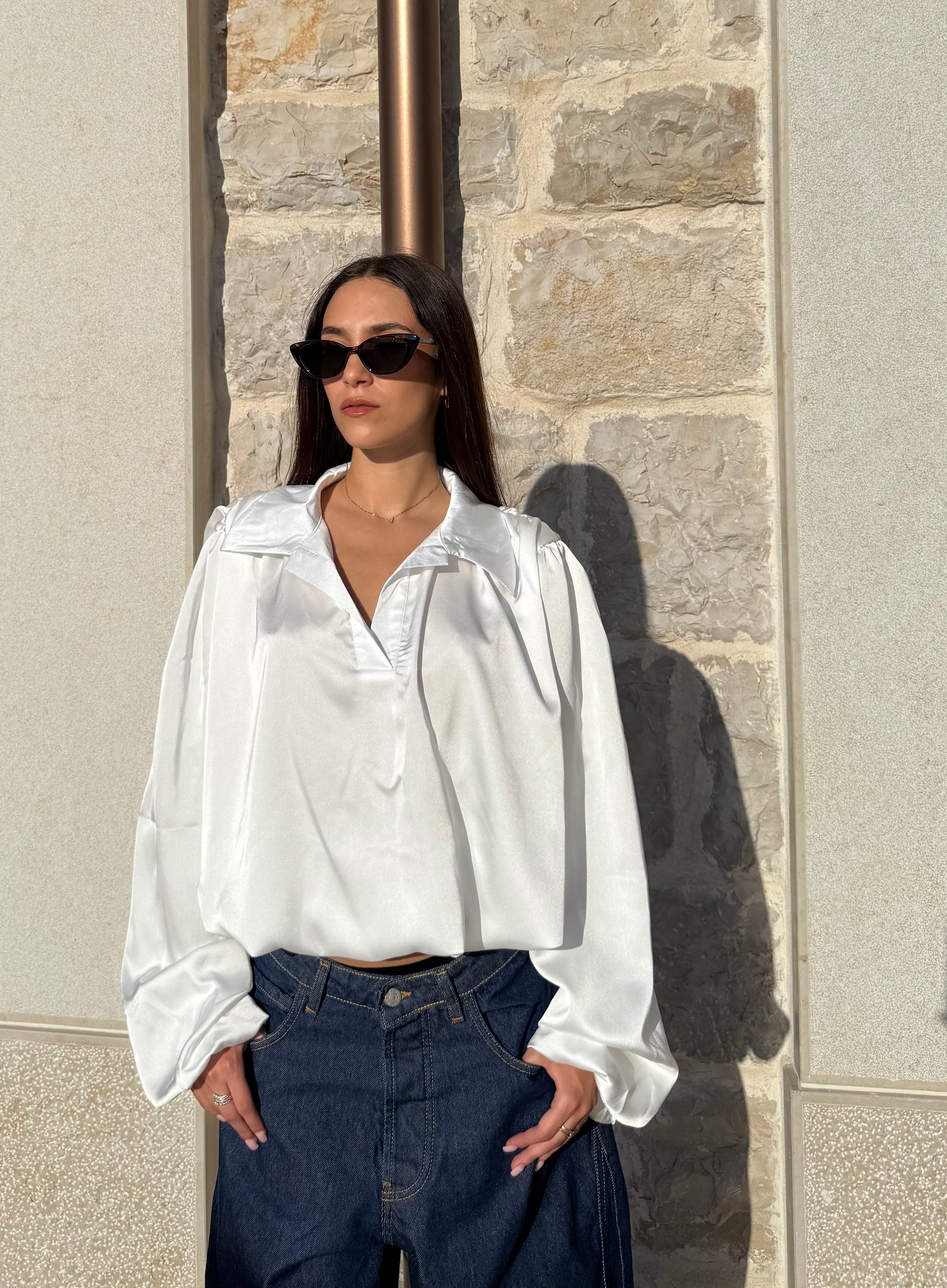 CAMICIA OVERSIZE - BIANCA