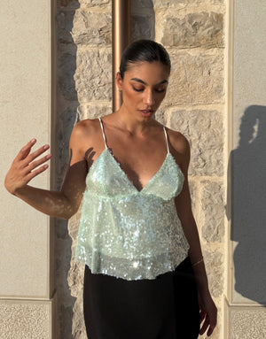 TOP SHIMMER - VERDE