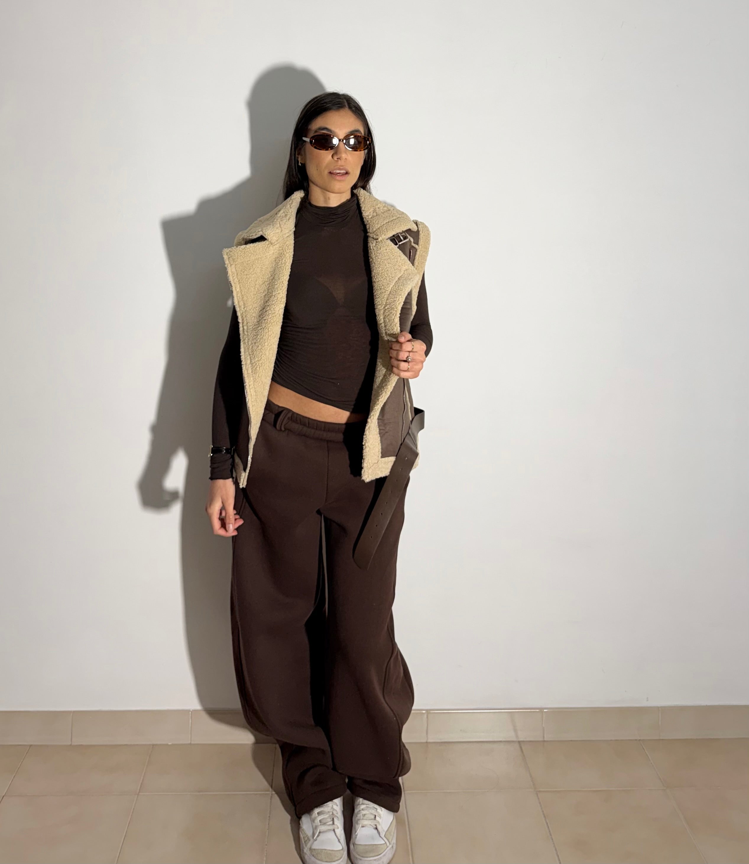 MONTONE GILET - MARRONE