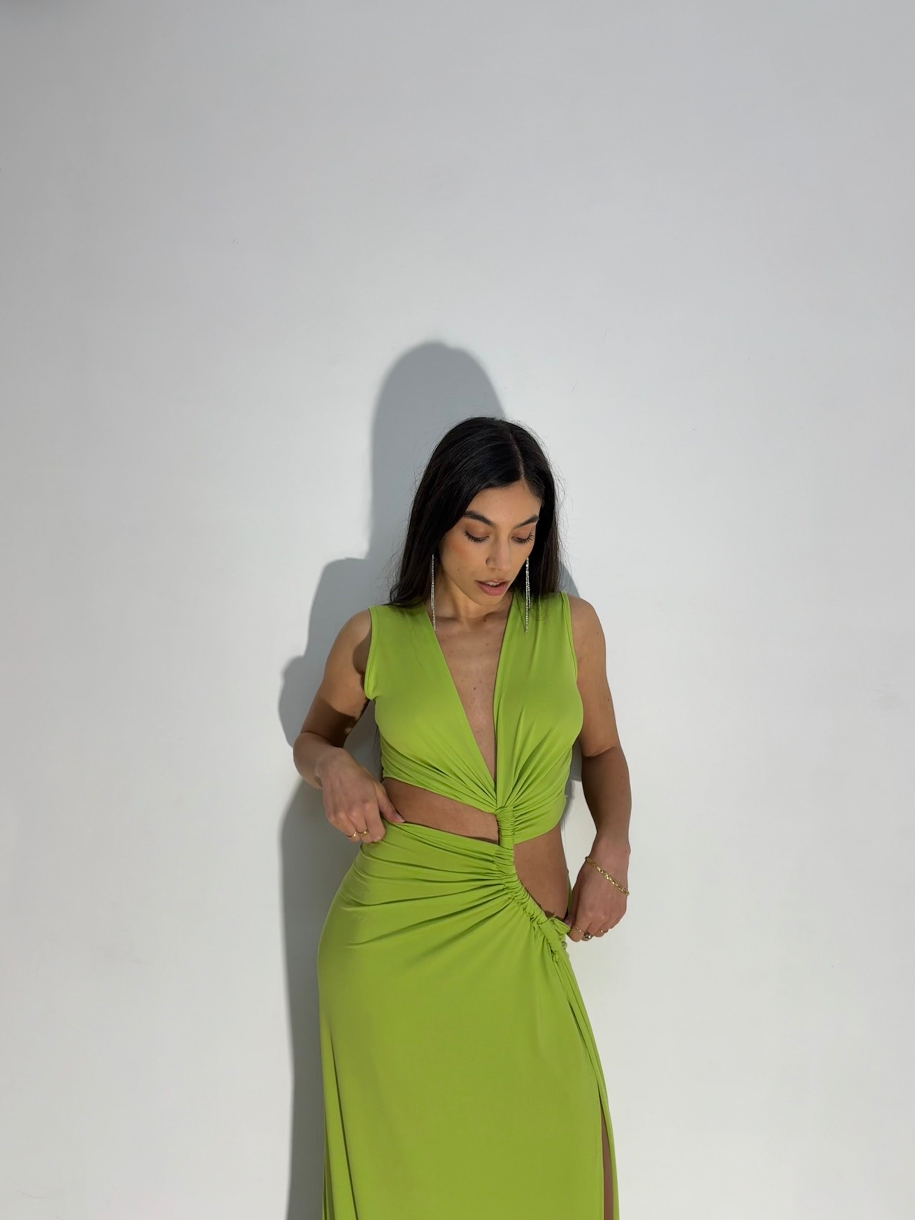 MAXI DRESS AFRODITE - VERDE