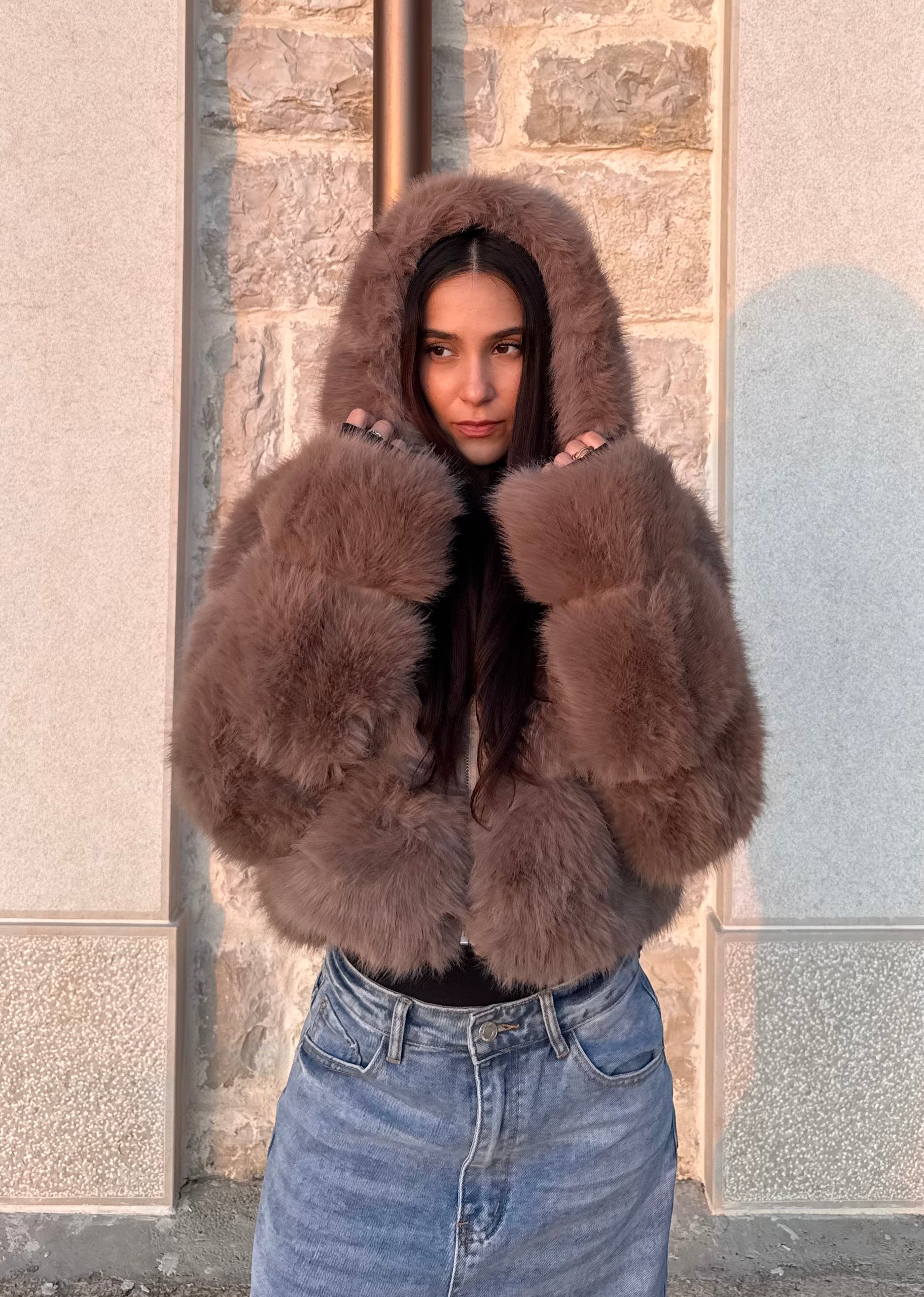 ECOPELLICCIA CORTINA - GRIGIO