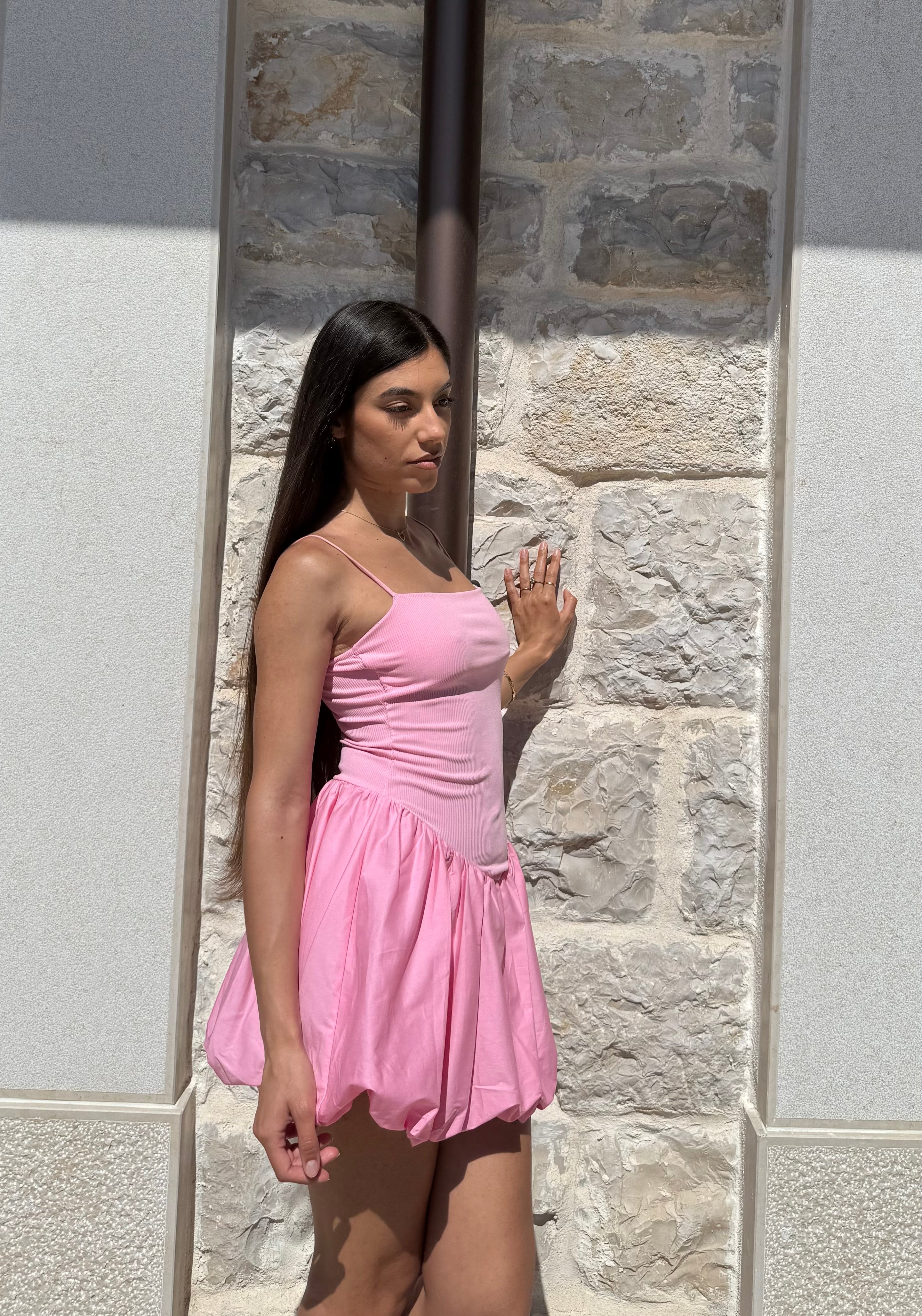 MINI ABITO BALLOON - ROSA