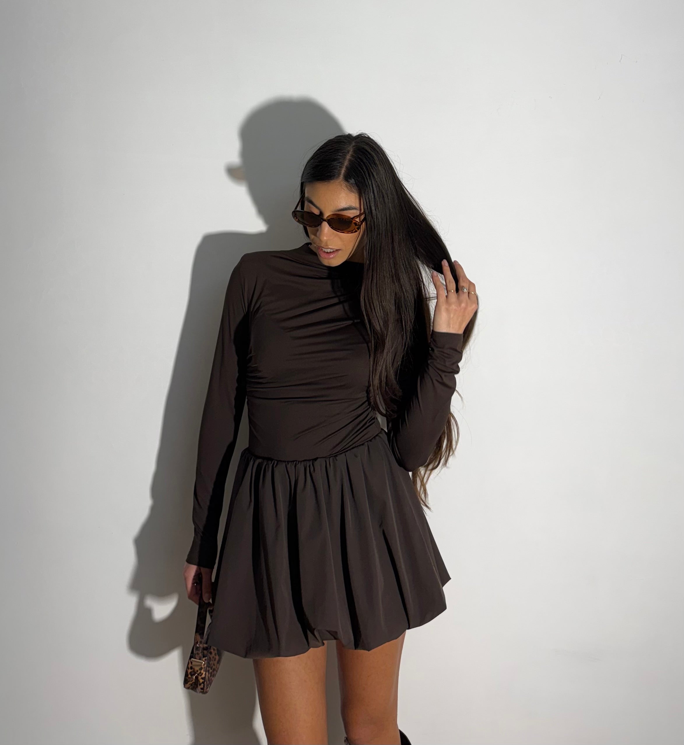 MINI ABITO DAKOTA - MARRONE