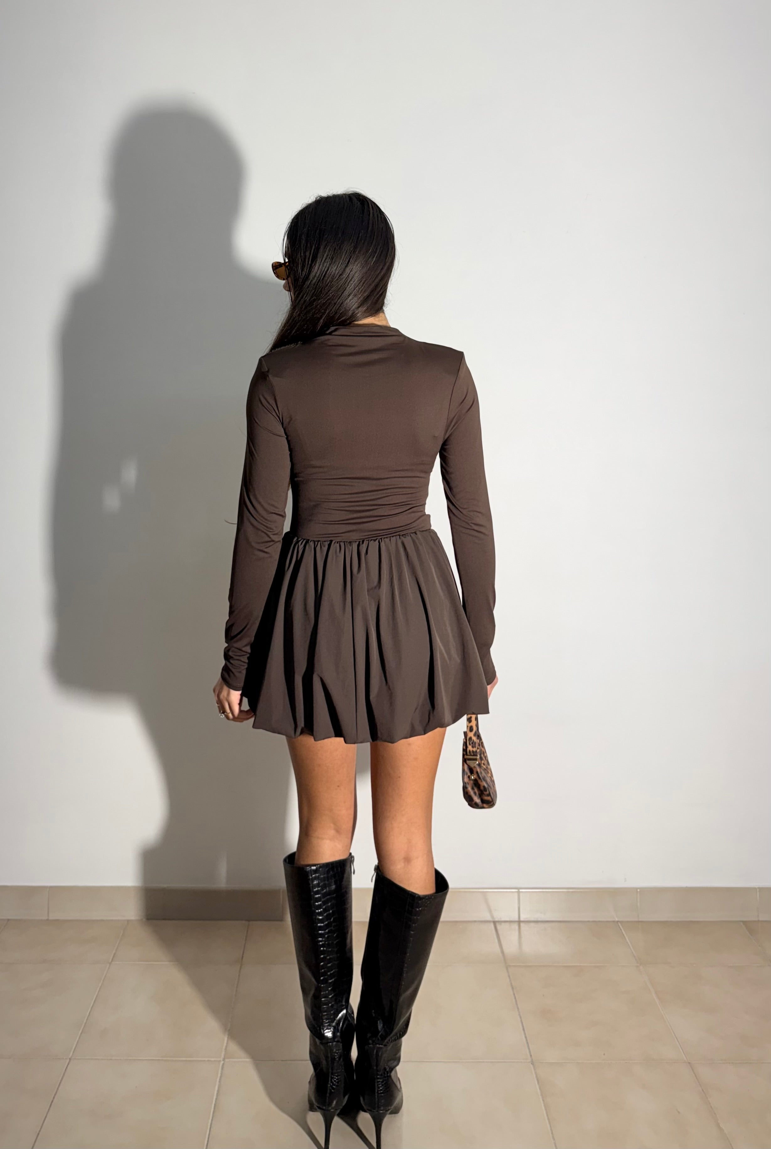 MINI ABITO DAKOTA - MARRONE