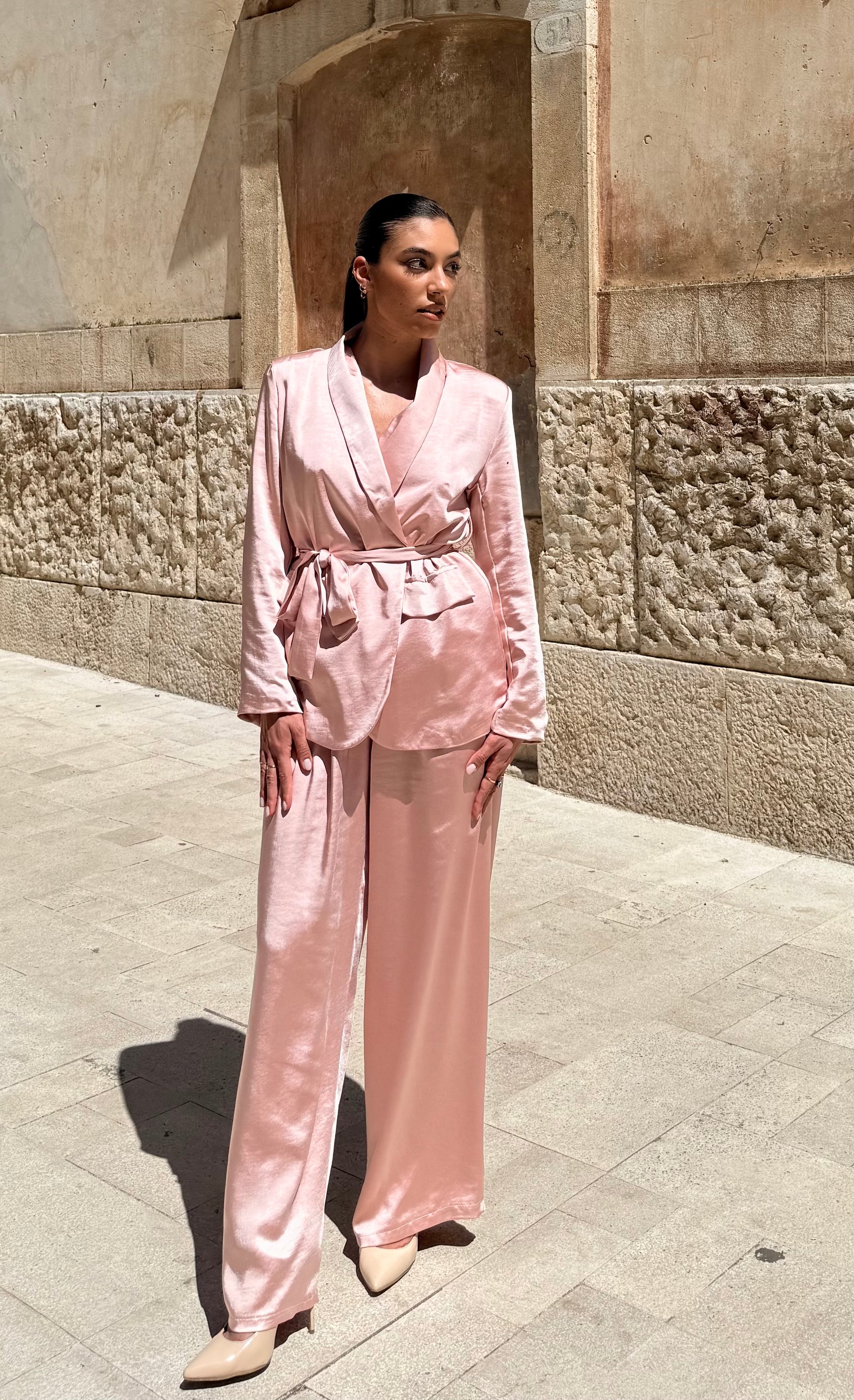 TAILLEUR SATIN ROSA