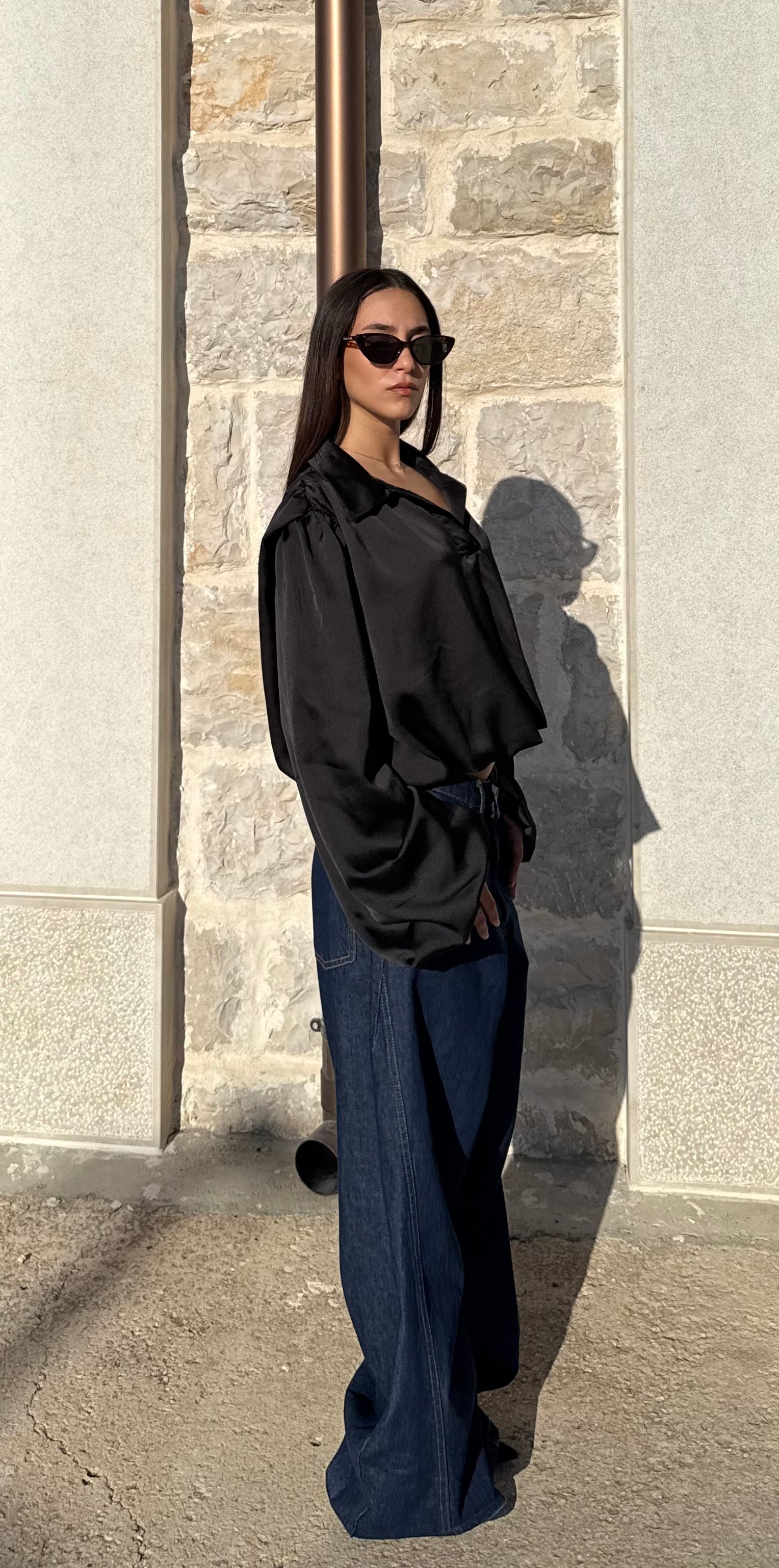 CAMICIA OVERSIZE - NERA