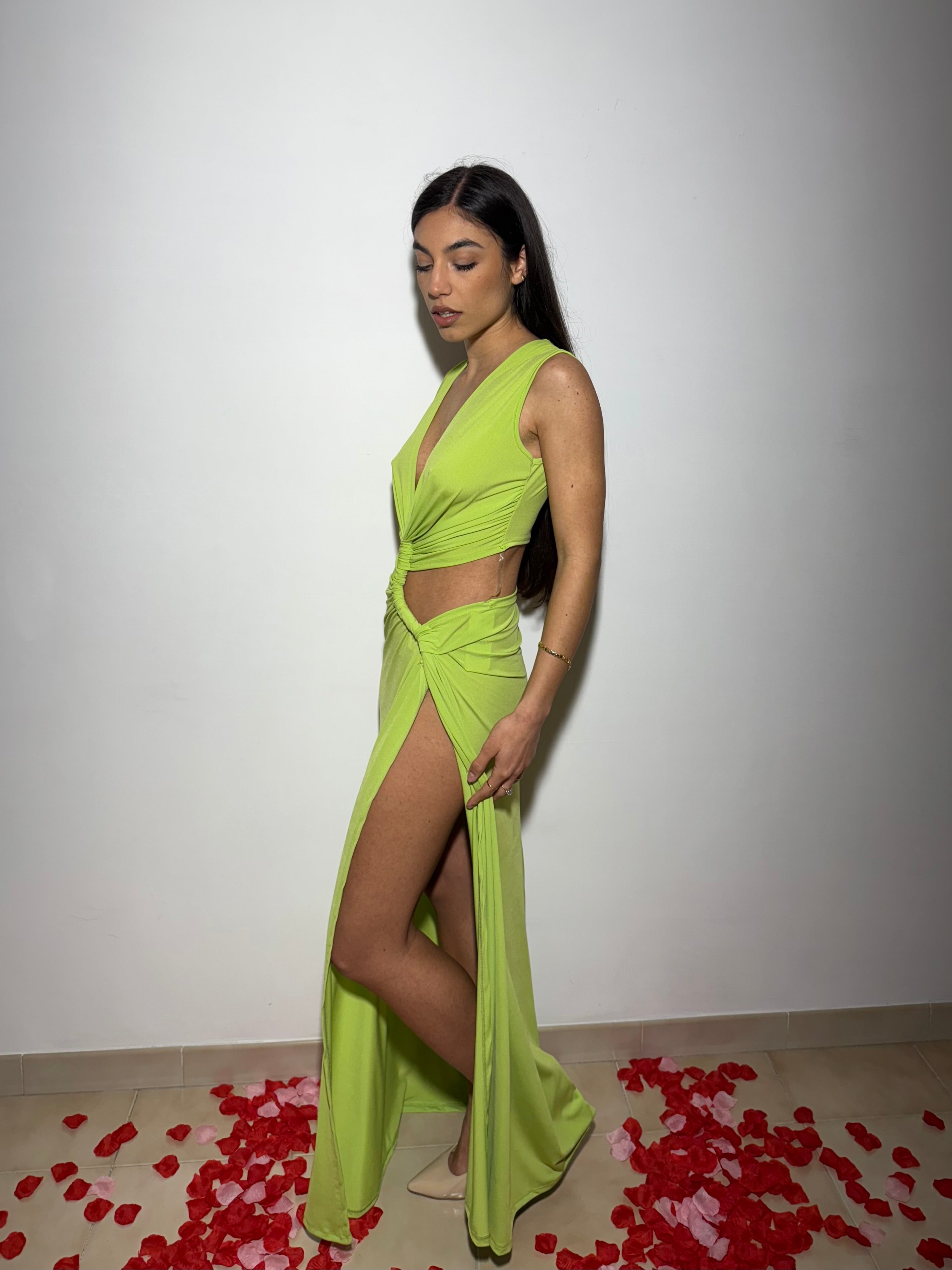 MAXI DRESS AFRODITE - VERDE
