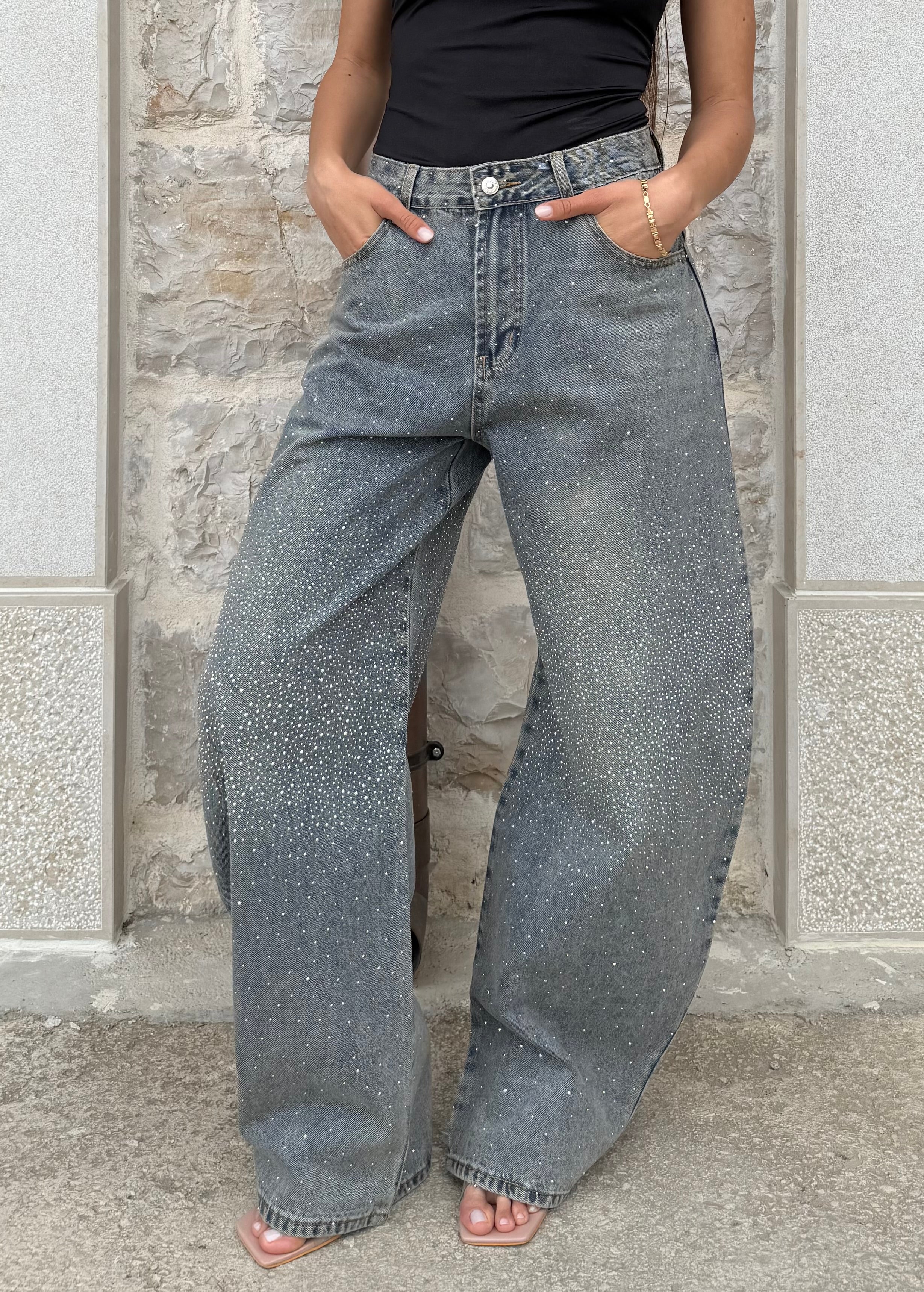 JEANS STRASS DREAM BALLOON