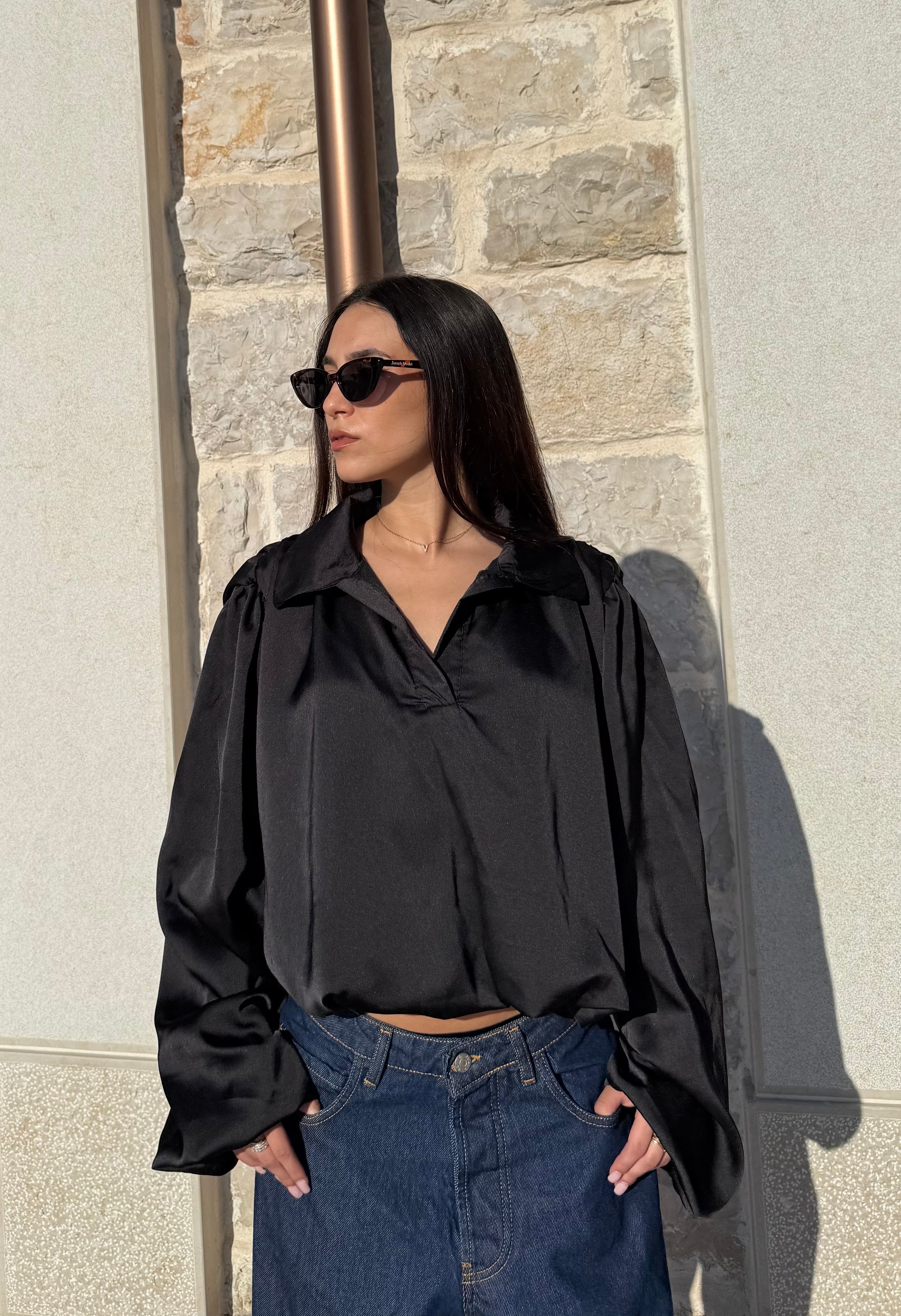 CAMICIA OVERSIZE - NERA