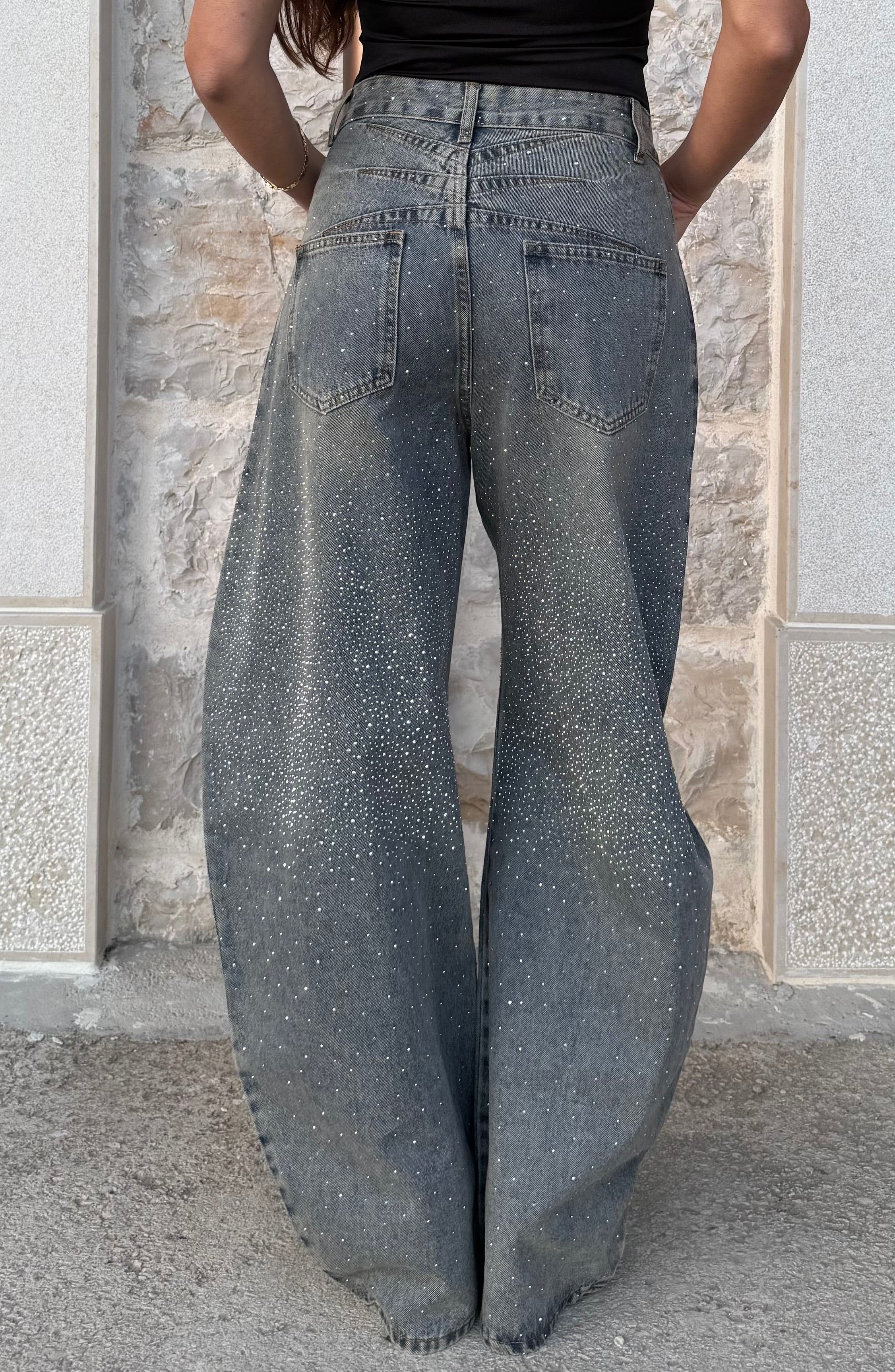 JEANS STRASS DREAM BALLOON