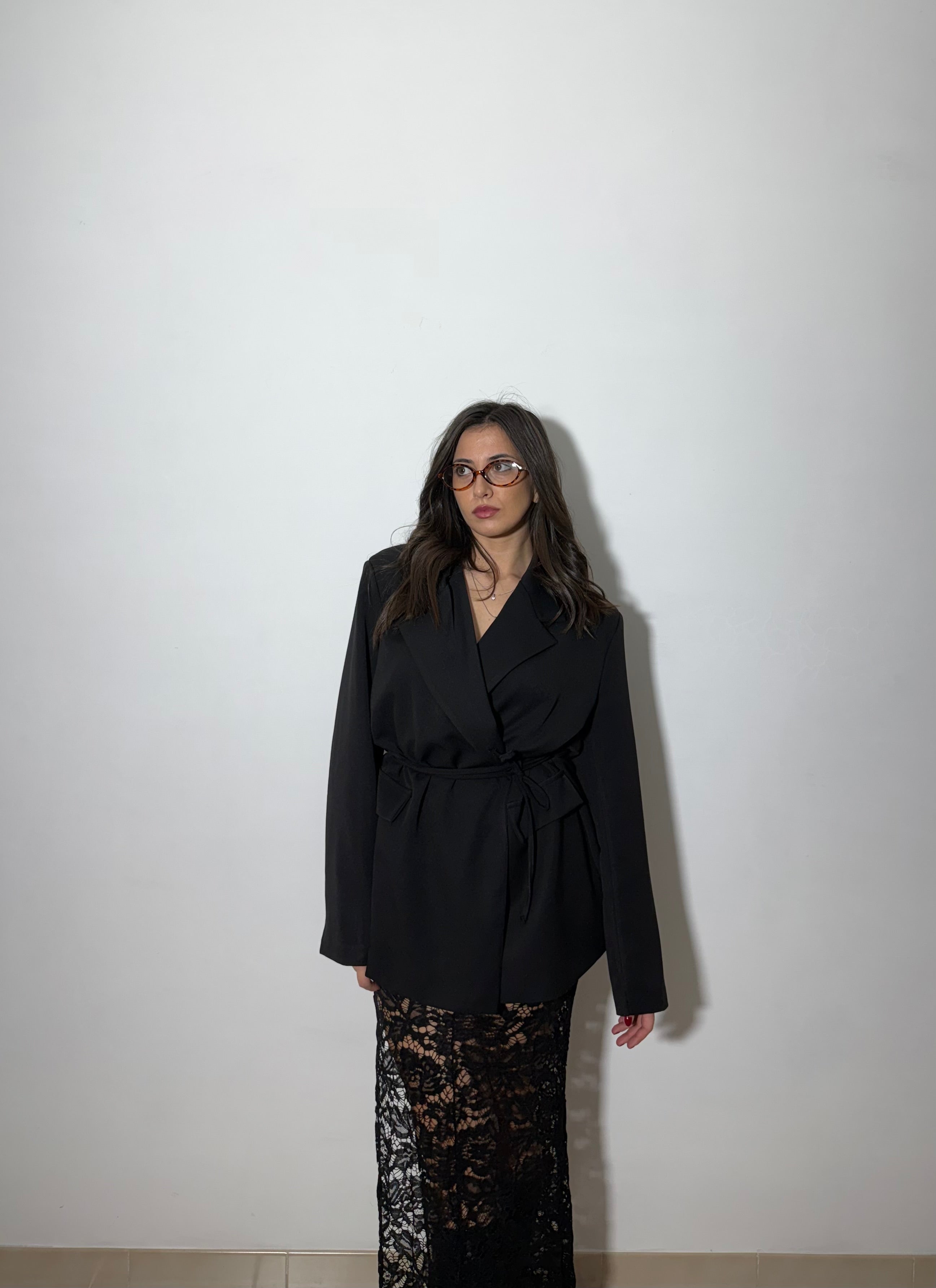 BLAZER OVERSIZE - NERO